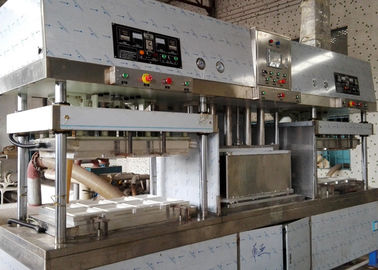 De semi Automatische Papierpulp vormde Papierplaat Makend Machine voor Voedselcontainer 700 PCs/Uur