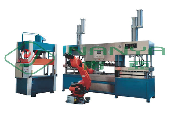Volledig geautomatiseerde machines voor het bedienen van tafelgerei van bagagepulp in houtpulp
