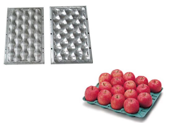 Op maat gemaakte Fruit Tray Pulp Moulded Producten ondersteunen Straw / Hout pulp vormen