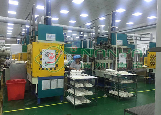 Hete pers trayvormmachine met PLC + touchscreenbediening