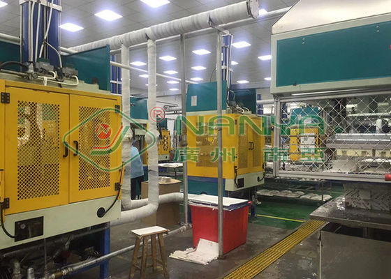 Hete pers trayvormmachine met PLC + touchscreenbediening