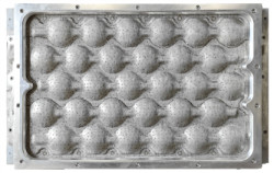 Op maat gemaakte Fruit Tray Pulp Moulded Producten ondersteunen Straw / Hout pulp vormen