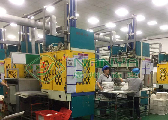Hete pers trayvormmachine met PLC + touchscreenbediening