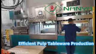 Handmatig maken van pulpplaten / Halfautomatisch maken van pulpservies